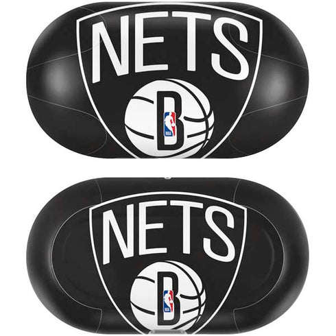 NBA Brooklyn Nets Large Logo Galaxy Buds Plus Skin