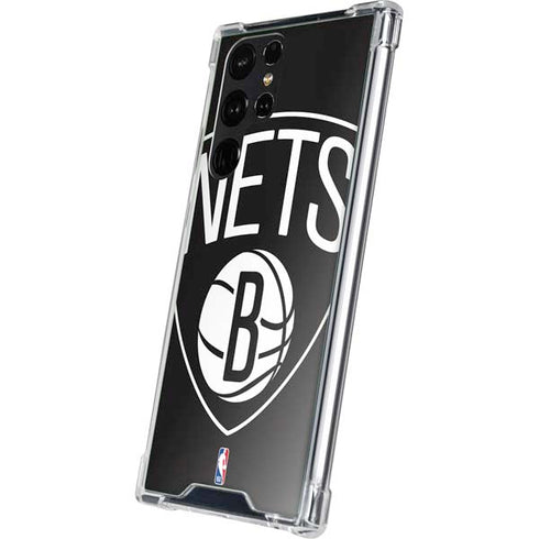 NBA Brooklyn Nets Large Logo Galaxy S23 Ultra Clear Case