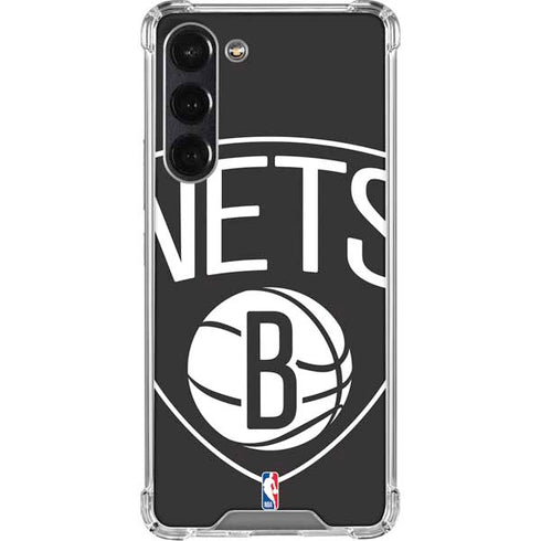 NBA Brooklyn Nets Large Logo Galaxy S24 FE Clear Case