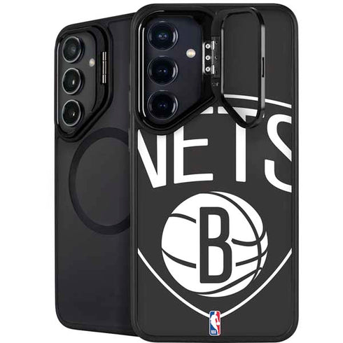 NBA Brooklyn Nets Large Logo Galaxy S25 Plus Kickstand Case