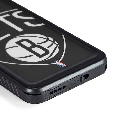 NBA Brooklyn Nets Large Logo Galaxy S24 Plus Waterproof Case
