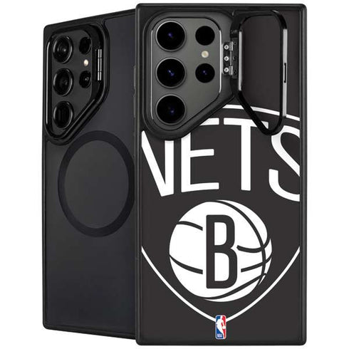 NBA Brooklyn Nets Large Logo Galaxy S25 Ultra Kickstand Case