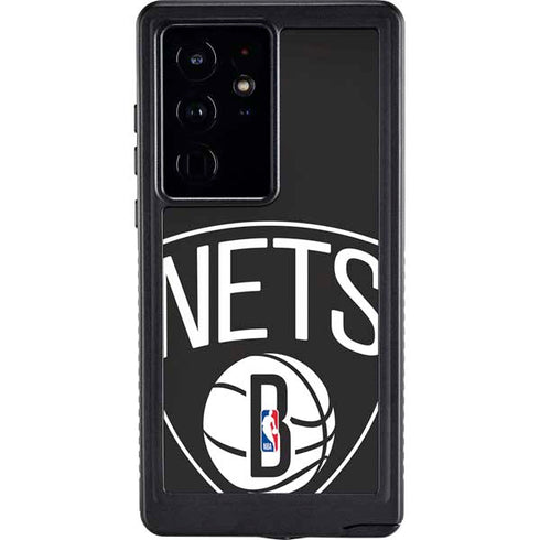 NBA Brooklyn Nets Large Logo Galaxy S24 Ultra Waterproof Case