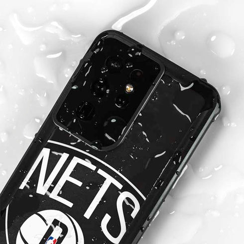 NBA Brooklyn Nets Large Logo Galaxy S24 Ultra Waterproof Case