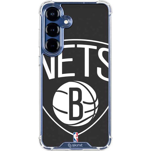 NBA Brooklyn Nets Large Logo Galaxy S25 Clear Case