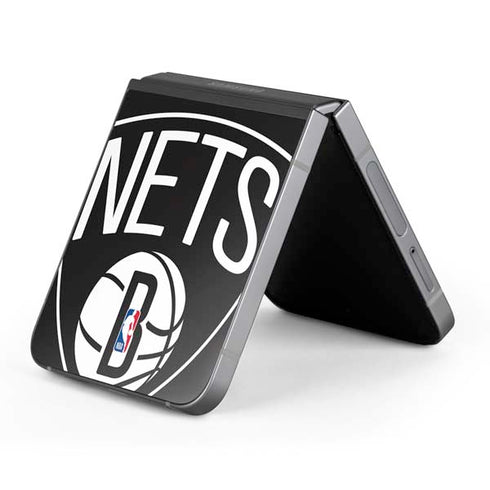 NBA Brooklyn Nets Large Logo Galaxy Z Flip6 Skin