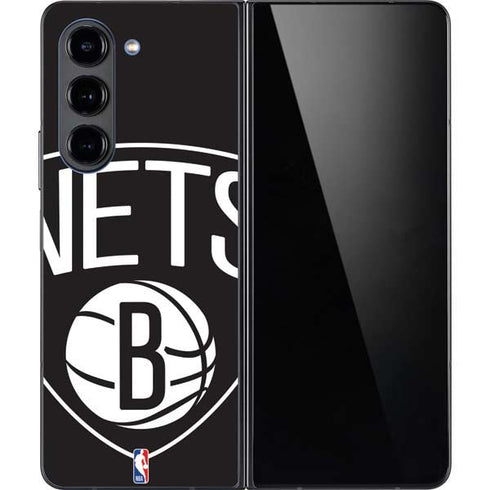 NBA Brooklyn Nets Large Logo Galaxy Z Fold5 5G Skin
