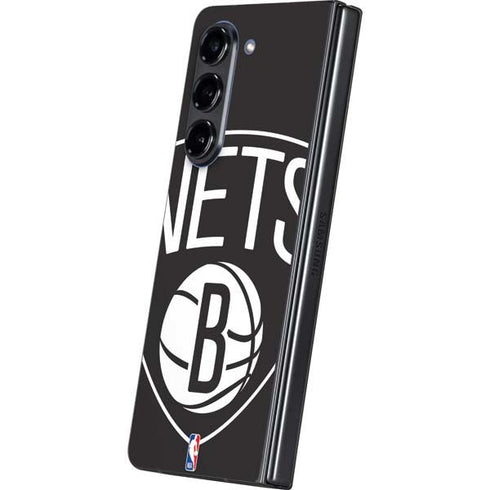 NBA Brooklyn Nets Large Logo Galaxy Z Fold5 5G Skin