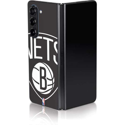 NBA Brooklyn Nets Large Logo Galaxy Z Fold5 5G Skin