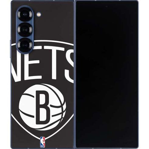 NBA Brooklyn Nets Large Logo Galaxy Z Fold6 Skin