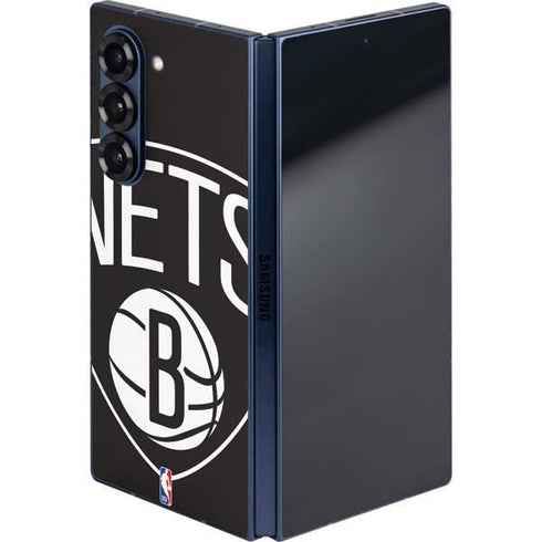 NBA Brooklyn Nets Large Logo Galaxy Z Fold6 Skin