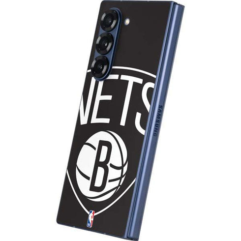 NBA Brooklyn Nets Large Logo Galaxy Z Fold6 Skin