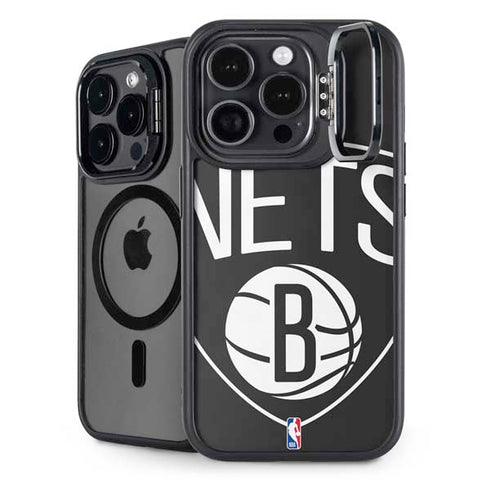 NBA Brooklyn Nets Large Logo iPhone 13 Pro Max Kickstand Case