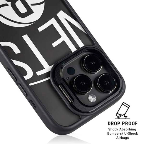 NBA Brooklyn Nets Large Logo iPhone 14 Pro Kickstand Case