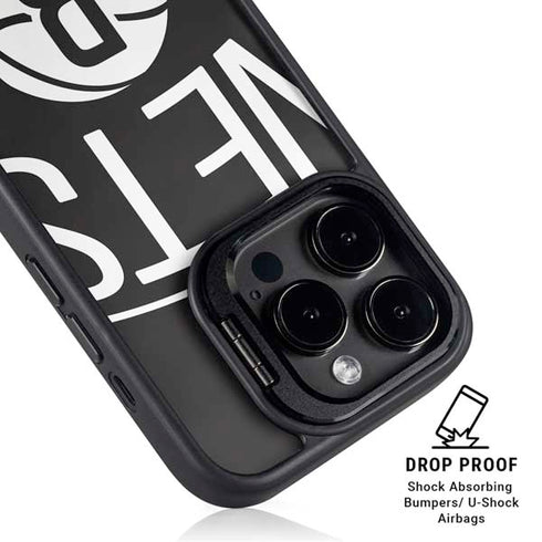 NBA Brooklyn Nets Large Logo iPhone 14 Pro Max Kickstand Case