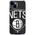 NBA Brooklyn Nets Large Logo iPhone 15 Clear Case