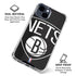 NBA Brooklyn Nets Large Logo iPhone 15 Clear Case