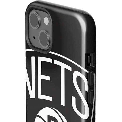 NBA Brooklyn Nets Large Logo iPhone 15 Impact Case