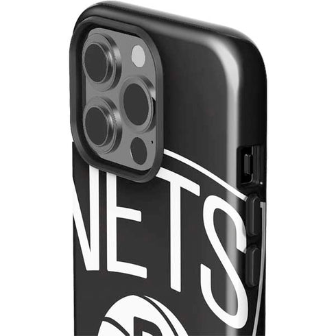 NBA Brooklyn Nets Large Logo iPhone 15 Pro Impact Case