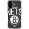 NBA Brooklyn Nets Large Logo iPhone 16 Clear Case