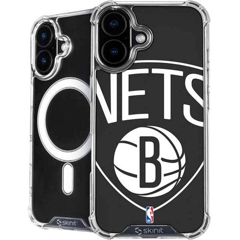 NBA Brooklyn Nets Large Logo iPhone 16 MagSafe Case