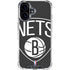 NBA Brooklyn Nets Large Logo iPhone 16 Plus Clear Case