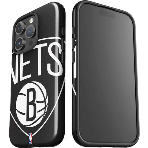 NBA Brooklyn Nets Large Logo iPhone 16 Pro Impact Case
