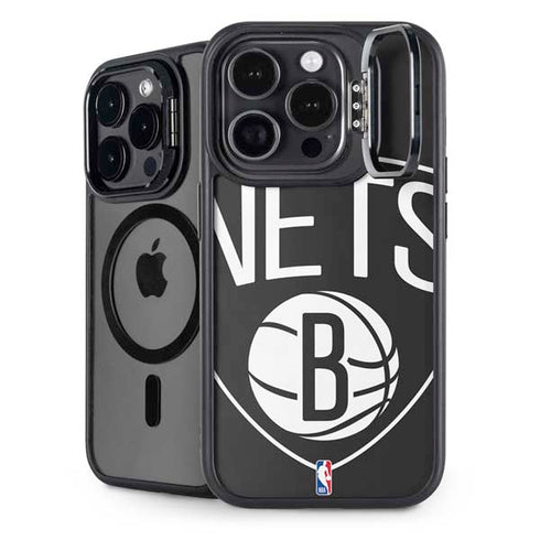 NBA Brooklyn Nets Large Logo iPhone 16 Pro Kickstand Case