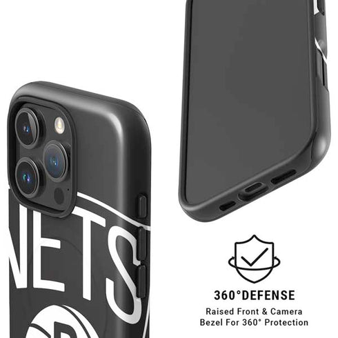 NBA Brooklyn Nets Large Logo iPhone 16 Pro Magsafe Impact Case