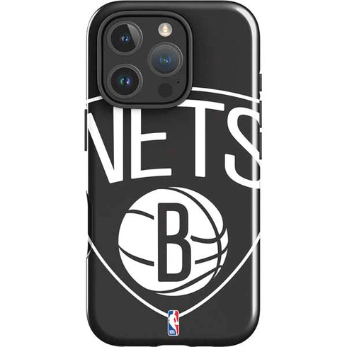 NBA Brooklyn Nets Large Logo iPhone 16 Pro Max Impact Case