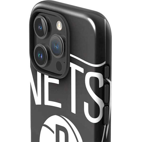NBA Brooklyn Nets Large Logo iPhone 16 Pro Max Impact Case