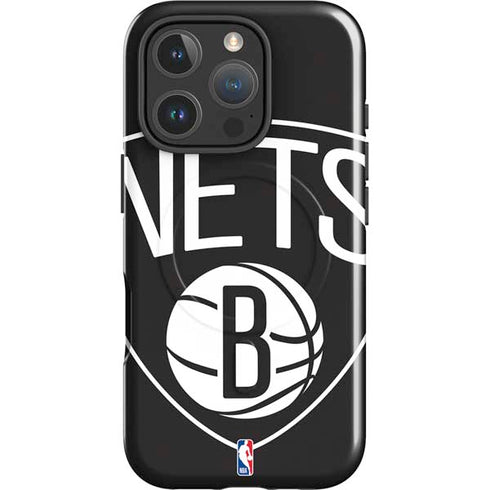 NBA Brooklyn Nets Large Logo iPhone 16 Pro Max Magsafe Impact Case
