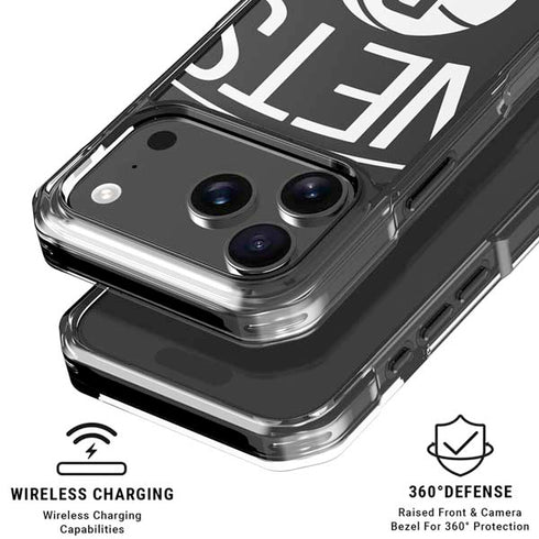NBA Brooklyn Nets Large Logo iPhone 18 Pro Clear Case