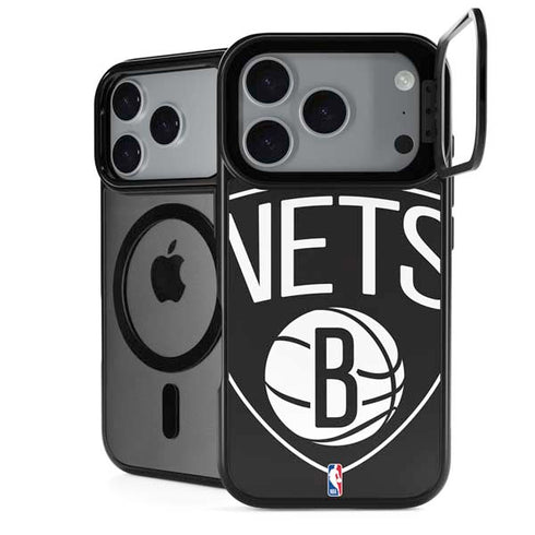 NBA Brooklyn Nets Large Logo iPhone 18 Pro Kickstand Case