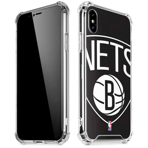 NBA Brooklyn Nets Large Logo iPhone X/XS Clear Case