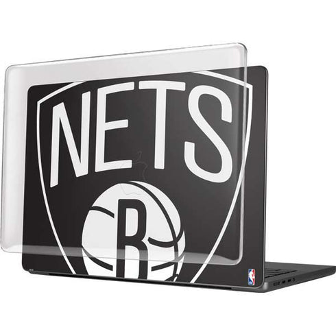 NBA Brooklyn Nets Large Logo MacBook Pro 14in (2021-24) Case plus Skin