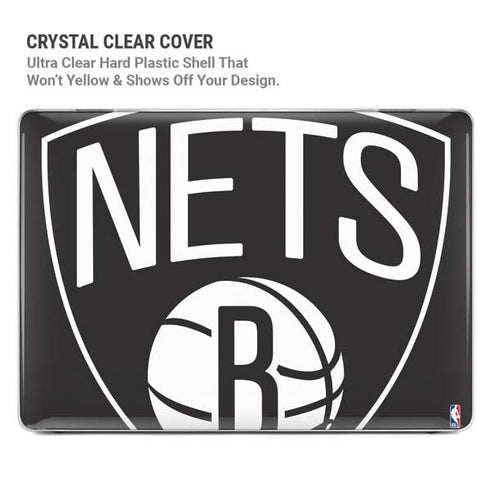 NBA Brooklyn Nets Large Logo MacBook Pro 14in (2021-24) Case plus Skin