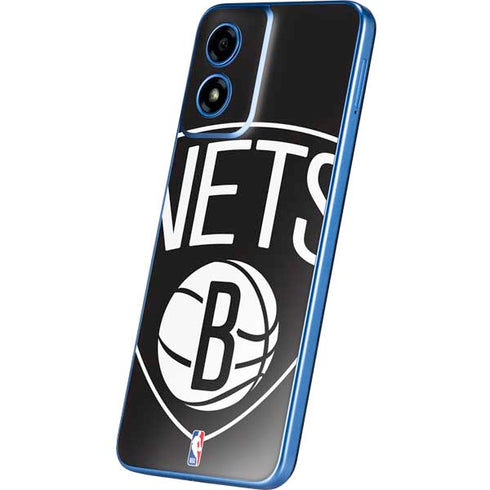 NBA Brooklyn Nets Large Logo Moto G Play 4G (2024) Skin