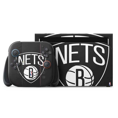 NBA Brooklyn Nets Large Logo Nintendo Skins