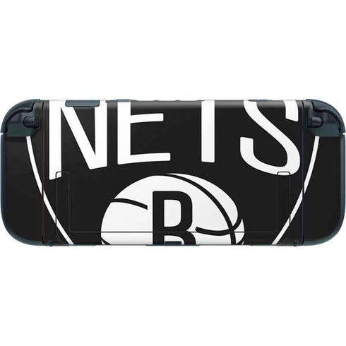 NBA Brooklyn Nets Large Logo Nintendo Switch 2 (2025) with Joy-Con Skin