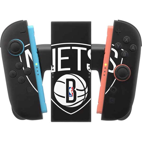 NBA Brooklyn Nets Large Logo Nintendo Switch 2 (2025) Joy-Con Controller Skin