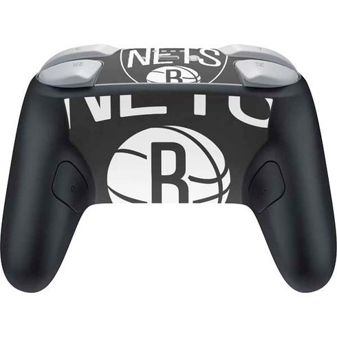 NBA Brooklyn Nets Large Logo Nintendo Switch 2 (2025) Pro Controller Skin