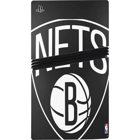 NBA Brooklyn Nets Large Logo PS5 Pro Bundle Skin