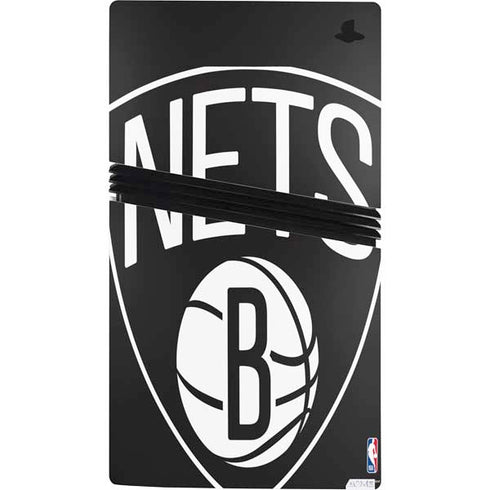 NBA Brooklyn Nets Large Logo PS5 Pro Bundle Skin