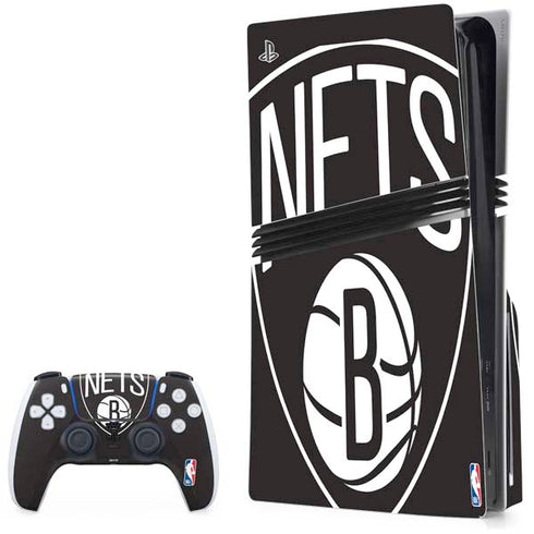 NBA Brooklyn Nets Large Logo PlayStation PS5 Skins