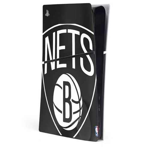NBA Brooklyn Nets Large Logo PS5 Slim Digital Edition Console Skin