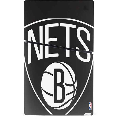 NBA Brooklyn Nets Large Logo PS5 Slim Digital Edition Console Skin