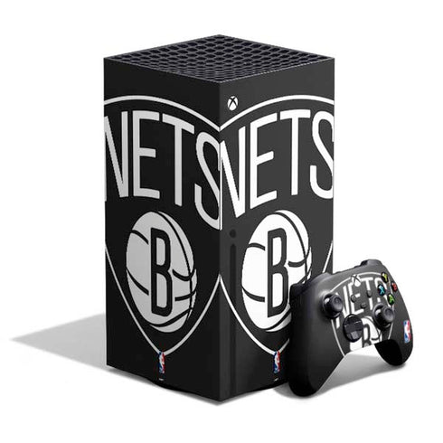NBA Brooklyn Nets Large Logo XBox Series X Digital Edition Bundle Skin