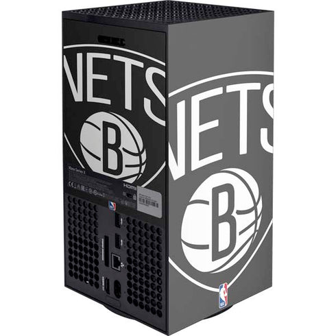 NBA Brooklyn Nets Large Logo XBox Series X Digital Edition Console Skin