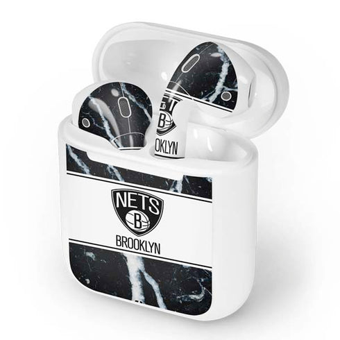 NBA Brooklyn Nets Marble Apple AirPods Skin